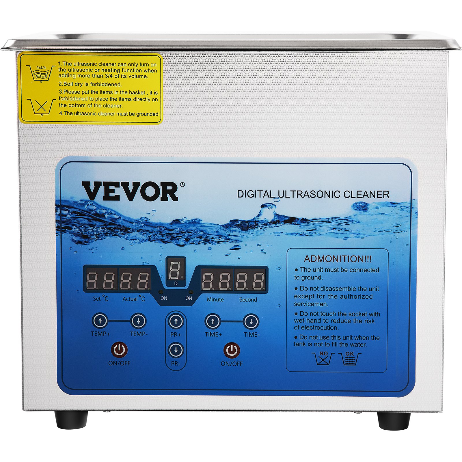 ConstHydra Limpiador Ultrasónico Profesional Con Temporizador Digital Y Calentador Acero Inoxidable 304 600 W 7 9 Galones30l Limpiador Ultrasonico