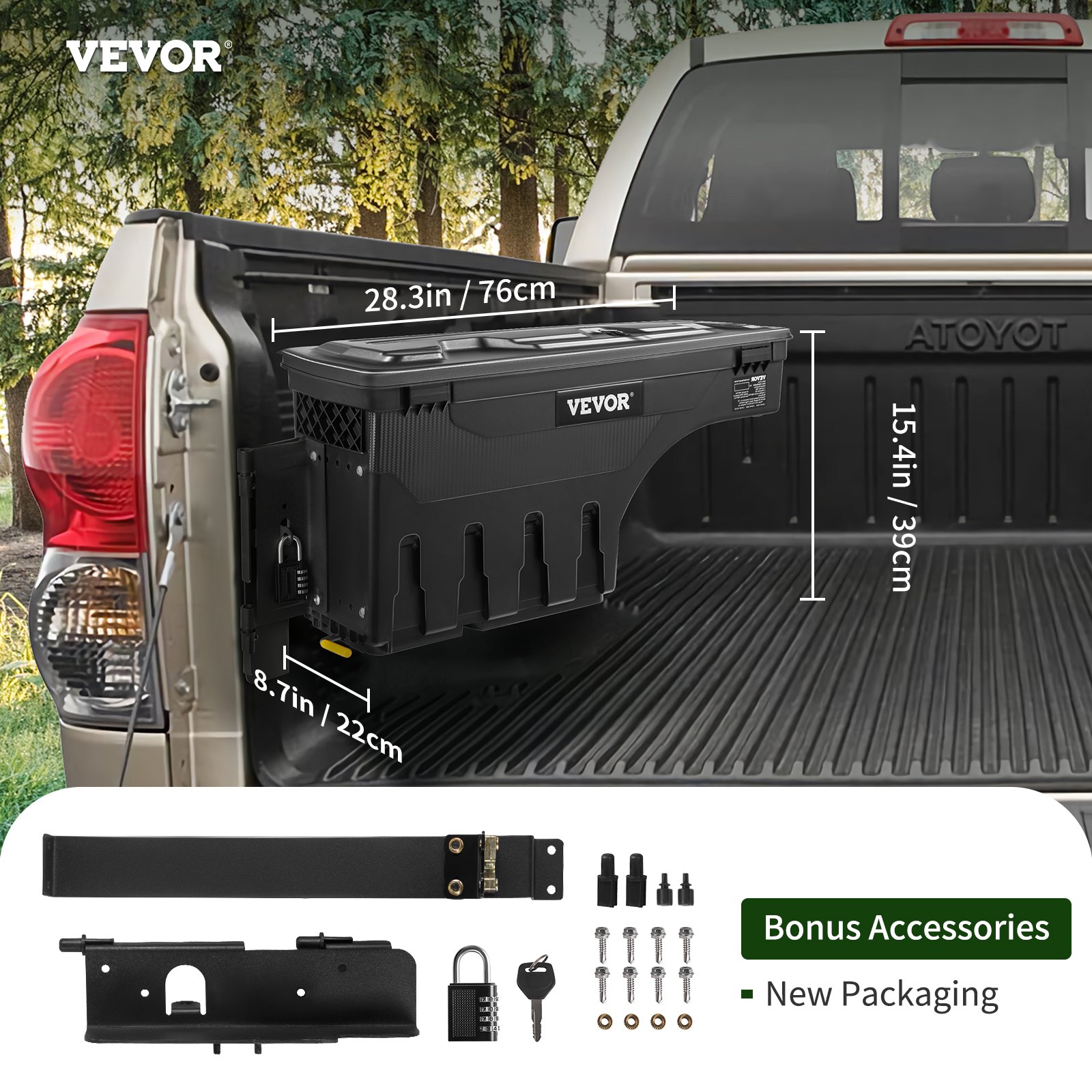 VEVOR VEVOR Caja de Herramientas para Camión con Pivote para Tundra