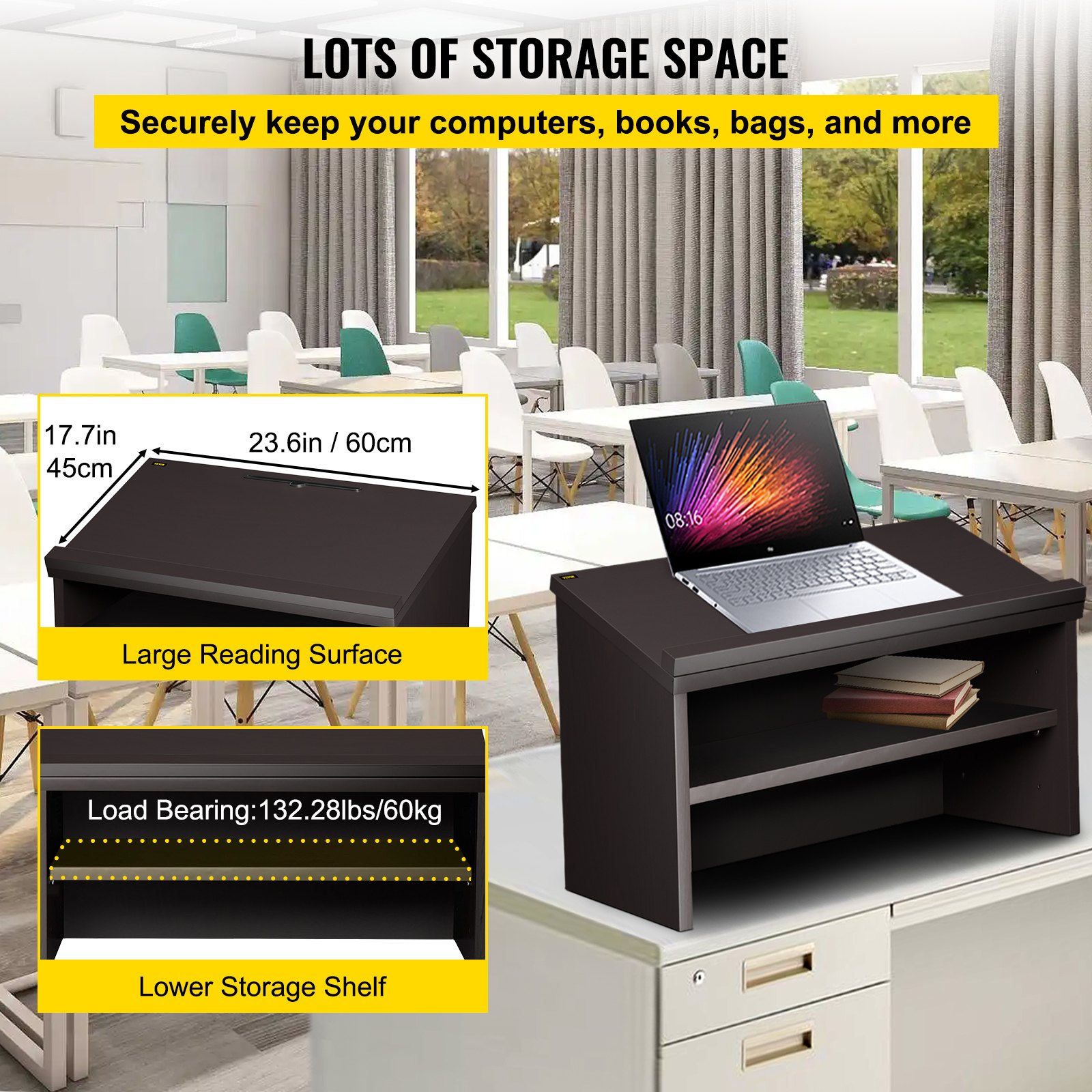 Podio Acrilico BIXUYOU Con Luci LED Colorate - 60x40x110cm, Telecomando, Per Conferenze E Eventi - Foto 7