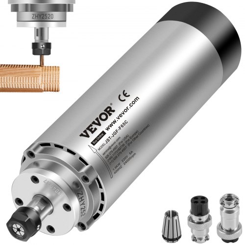 VEVOR Moteur de Broche Refroidi par Air 1,5 kW 12000-24000 tr/min ER11 Pince Conception d'équilibre