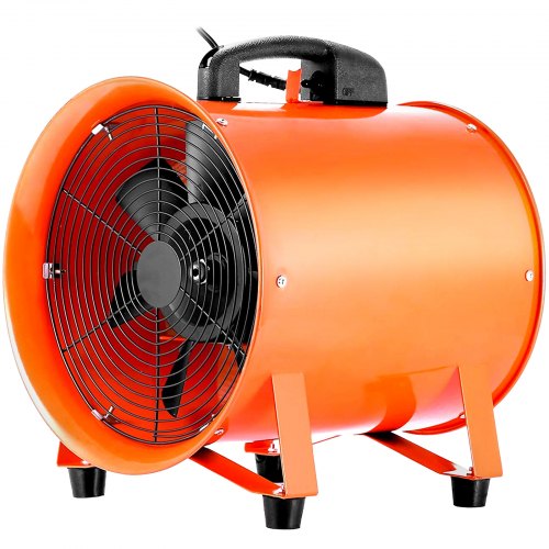 10 Portable Ventilateur Industriel Axial Métal Atelier Extracteur De Poussière
