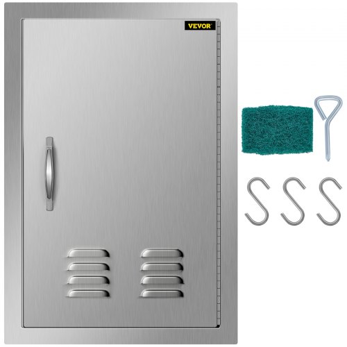 Porte D'accès En Acier Inox Pour Cuisine Extérieure Ilot De Barbecue Bbq 36x51cm