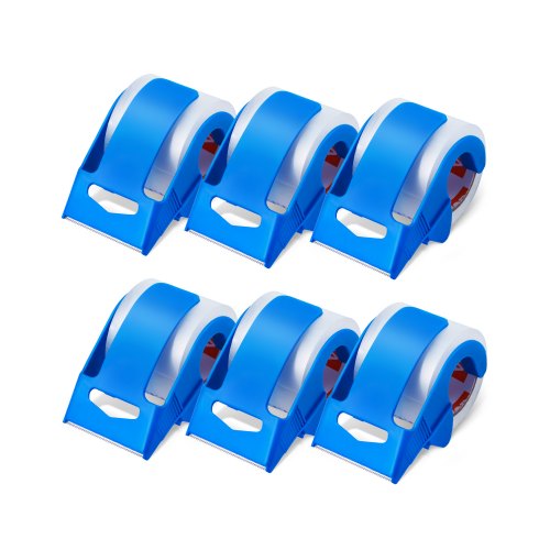 

VEVOR Ruban Adhésif d'Emballage Transparent avec Distributeur Lot de 6 22,86 m x 47,8 mm x 0,068 mm Noyau 38,1 mm Ruban d'Emballage Robuste pour Emballer Déménagement, Stockage, Expédition, Courrier