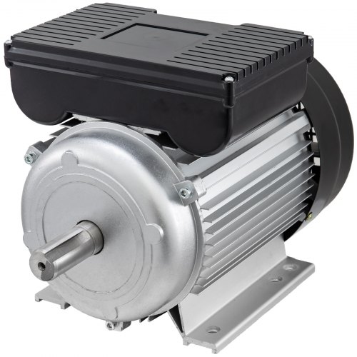 VEVOR Moteur Électrique pour Compresseur d'Air 3hp 2,2kW, Moteur de Compresseur d'Air Ventilateur à Haute Vitesse 2900 tr/min, Moteur à Courant Alternatif Monophasé 2 Pôles, Standard Arbre 24 mm
