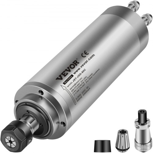 VEVOR Moteur de Broche CNC Refroidissement par Eau 2,2 kW Kit de Moteur de Fraisage Refroidi à l'Eau