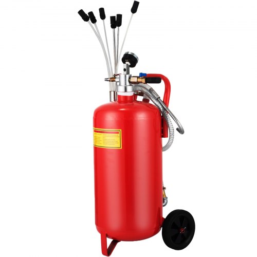 

VEVOR Extracteur d'huil mobile, 22,7 L, récupérateur d’huile pneumatique, consommation d'air 200 L/min, pression d'air 8-10 bars, avec poignée portable et roues, pour voiture, moto, bateau, caravane