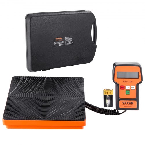 

VEVOR Balance de Réfrigérant CVC 100 kg, Balance de Charge Fluide Frigorigène Fréon, avec Télécommande Filaire, Balance de Poids de Récupération Numérique Électronique de Haute Précision 5 g avec Étui