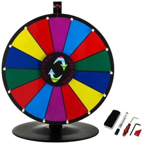 24" La Roue de la Fortune Color Prize Wheel Versicolore Réglable Carnaval 