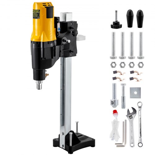 VEVOR Carotteuse à Diamant Perceuse au Diamant Sondeuse Rotative 4450 W 255 mm