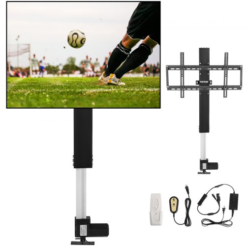 VEVOR TV Support Murale 220V Support Motorisé TV Lift Einstellbare Ascenseur TV Halterung Mur Automatique Téléviseurs 28-32Pouces Support Plafond Motorisé Télécommande Domicile Support TV Coulissant