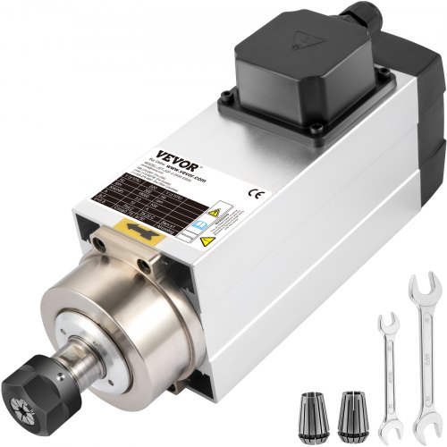 VEVOR Moteur de Broche Refroidi par Air 3 kW CNC Moteur Broche Vitesse 18000 tr/min Conception d'Équ