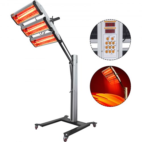 3x1000w Chauffage Infrarouge Séchoir à Peinture Chauffage Radiant W/smart Spot