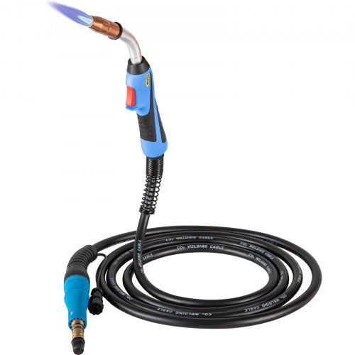 

VEVOR Pistolet de soudage Mig 4,6 m torche remplacement câble souple 250 A cycle de service 60% pour soudeur électrique utilisation intensive soudure environnements industriels construction difficiles