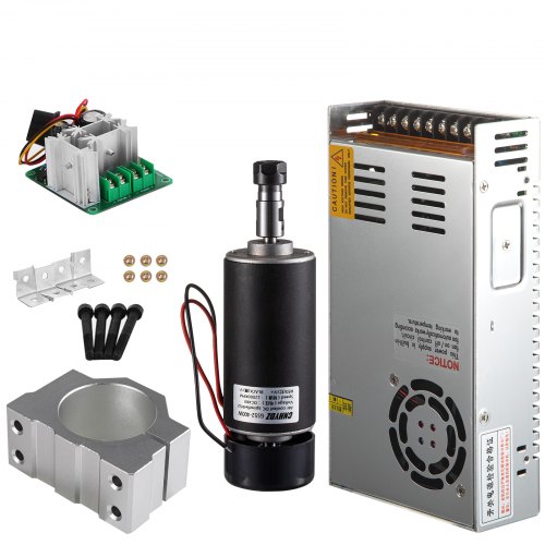 Cnc 400w Moteur Broche Spindle Motor Er11 Vitesse Avec 52mm Pinces 4pcs Kit