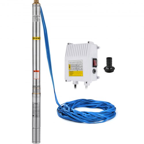 0.55kw Pompe De Puits Profond Submersible Heavy Duty Borehole Jardin 3300 L/h