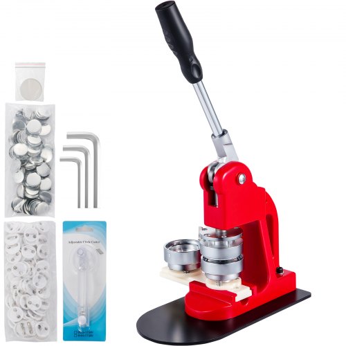 VEVOR Machine à Fabriquer des Badges 58 mm Presse à Badges avec 500 Pièces de Boutons, Machine à Bad