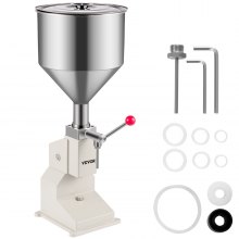 VEVOR Machine Remplissage Manuelle 5-50 ml Filling Machine Liquide en Acier INOX