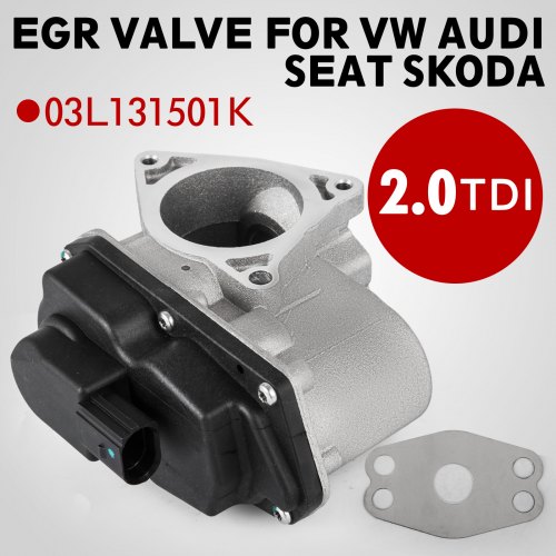 VEVOR Vanne EGR Vanne RGE 03L131501K pour Audi A3 A4 VW Passat Skoda Gaz d'Échappement