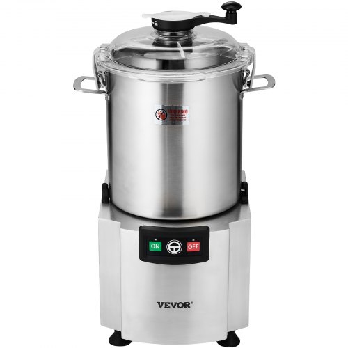 

VEVOR Robot Culinaire et Hachoir à Légumes 18 L, Robot Multifonction en Acier Inoxydable de Qualité Alimentaire, avec Lame Incurvée en S et Grattoir, pour Hacher Rapidement Fruits, Restaurant, Maison