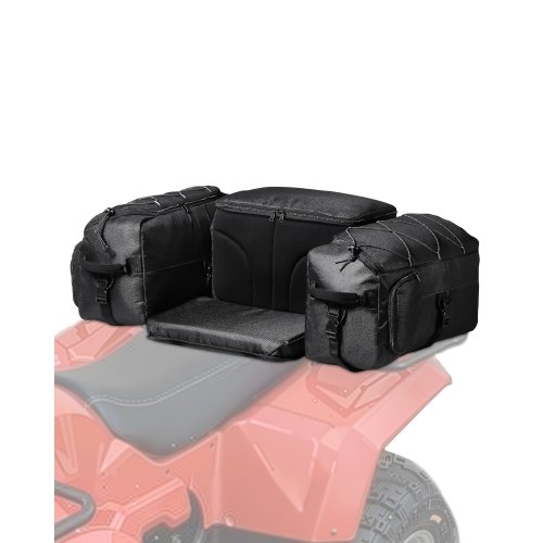 

VEVOR Sac de rangement arrière pour VTT, 74 L, coffre de rangement avec sac isotherme pour glacière, en tissu Oxford 600D, pour la plupart des VTT avec des porte-bagages arrière, pour UTV Can-Am