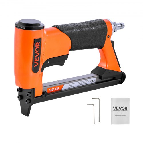 

VEVOR Agrafeuse Pneumatique, Calibre 21, Compatible avec Agrafes Fil Fin Série 80 Non Incluses de Largeur Couronne 12,8 mm de Longueur 6-16 mm, Capacité 150 PCS, pour Tapisserie, Menuiserie, Bricolage