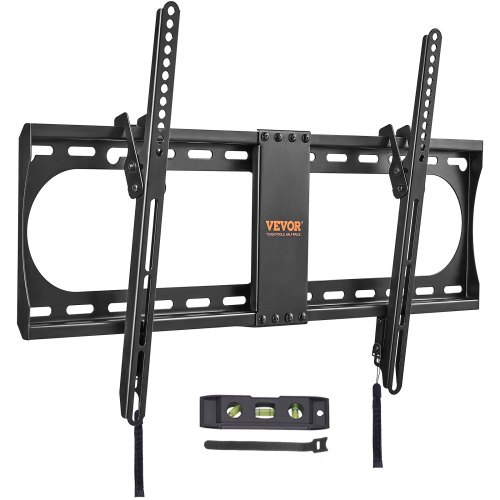

VEVOR Support Mural TV pour Écrans 94-177,8 cm Jusqu'à 60 kg Fixation TV Murale Inclinable Max. VESA 600x400 mm Min. 200x100 mm Accroche TV Mural en Acier au Carbone pour Téléviseur Maison Bureau