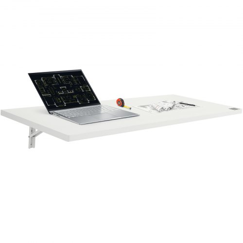 

VEVOR Table pliante flottante murale bureau d'ordinateur portable 1200 x 500 mm