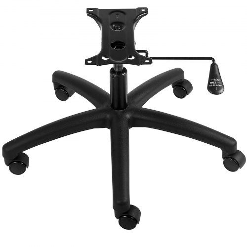 VEVOR Base de chaise de bureau de rechange, 710 mm, base de fauteuil de bureau d'ordinateur universelle 5 roulettes, charge statique 1134 kg, vérin à