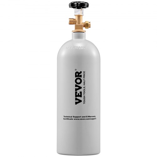 VEVOR Cylindre de Recharge de Gaz CO2 2,3 kg Rempli Bouteille CO2 en Alu avec Soupape CGA320 Pressio