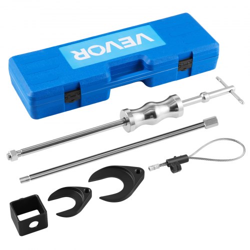 

VEVOR Kit d'Outils d'Extraction d’Arbre de Transmission, avec Marteau à Inertie et Adaptateurs de Fourche de Joint Homocinétique 51 mm et 63,5 mm, Extracteur de Joint CV Homocinétique pour Atelier