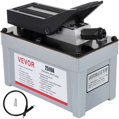 Vevor 2510a Pompe Hydraulique à Pédale 2 étage 10000 Psi Bouchon Anti-poussière