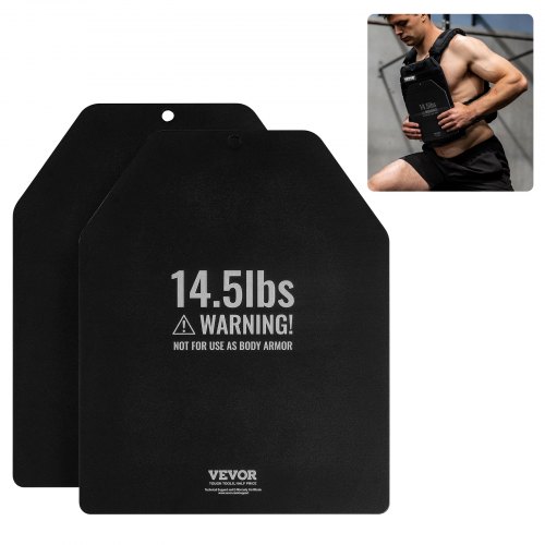 

VEVOR Plaque lestée pour gilet lesté pour musculation fitness 2 plaques 6,59 kg