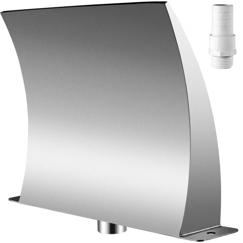 Vevor Fontane Lame D'eau Piscine Cascades Bassin Extérieur Fontaine 20 Cm Argent