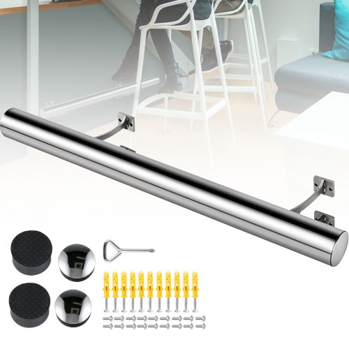 Kit Tube Repose Pieds 61 cm Barre Repose Pieds 24 pouces Diam. 5 cm pour Bar