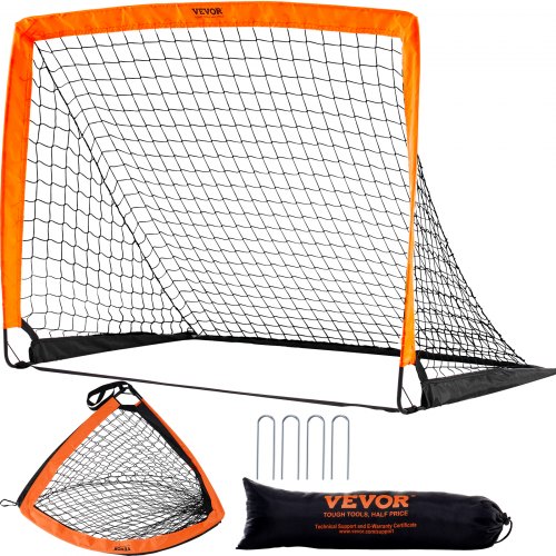 VEVOR But de Football Pop Up pour Enfants Cage de Foot de 122x91 cm avec Sac de Transport Pratique C