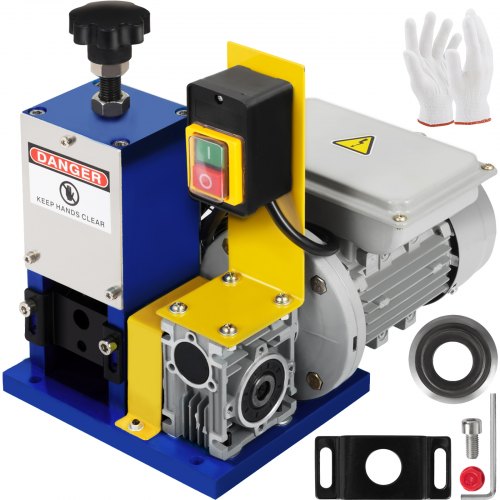 VEVOR Machine à Dénuder électrique HXSMS-025, Pince à dénuder électrique avec lame, pour recycler les fils de cuivre/enlever l'isolant en plastique et en caoutchouc des fils de ferraille intacts