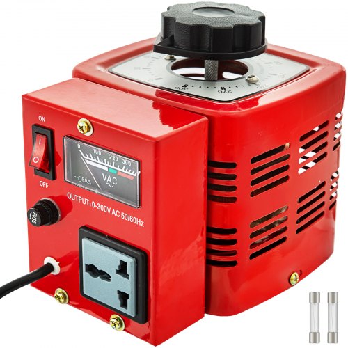 0.5kva Transformateur Variable Monophasé Bobine De Cuivre Intégrée Et Fusible