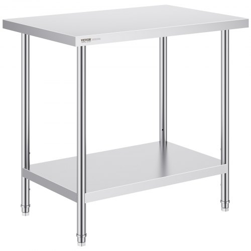 

VEVOR Table de Travail Inox Table de Préparation 61x91,4x86,4 cm pour Cuisine