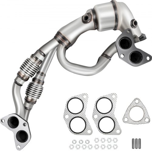 

VEVOR Catalyseur d’Échappement à Haut Débit Pot Catalytique en Acier Inoxydable Installation Boulonnée et Bride à Bride Directe Système d’Échappement pour Subaru 2005-2010 et Saab 9-2X 2006 2,5 L