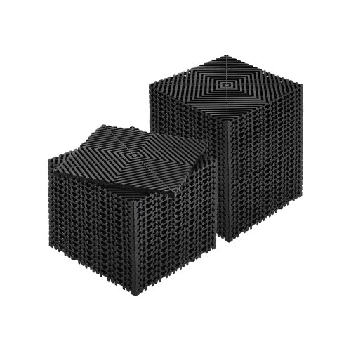 

VEVOR Tapis dalle de sol de drainage modulaire emboîtable 310x310 mm 40 pcs noir