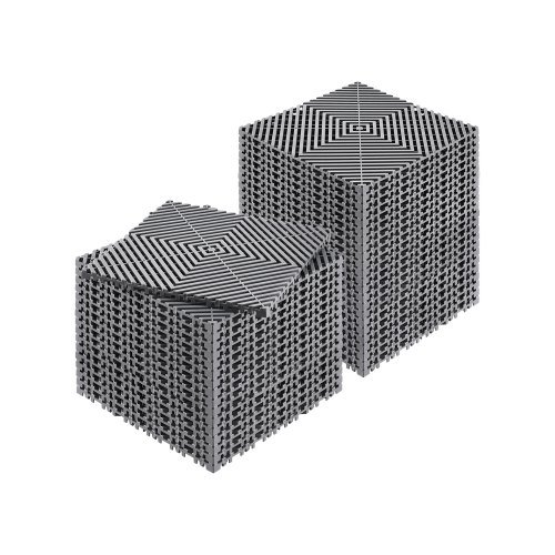 

VEVOR Tapis dalle de sol de drainage modulaire emboîtable 310x310 mm 40 pcs gris