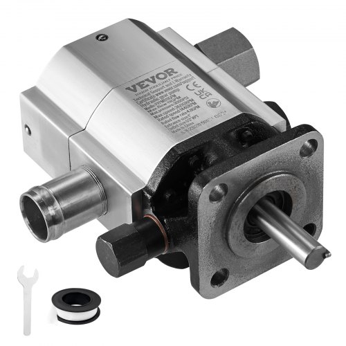 

VEVOR Pompe hydraulique pour fendeuse de bûches, 13 GPM, 2 étages 3000 PSI, entrée 1'', sortie 1/2'' NPT, 3600 tr/min, pompe à engrenages hydraulique en aluminium, pour petit moteur, chasse-neige