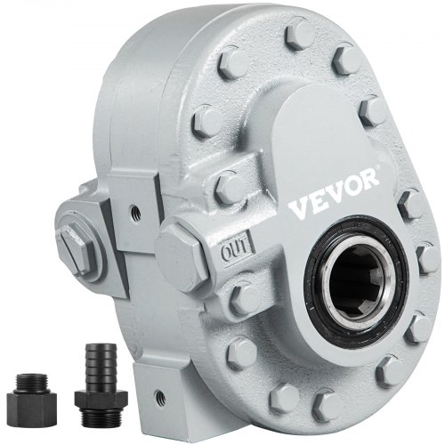 

VEVOR Pompe hydraulique 16,6 GPM moteur hydraulique pour fendeuse de bûches 540 tr/min 2500 PSI SAE 12 ports de sortie pour hayon de camion, élévateur à ciseaux, remorque à benne basculante