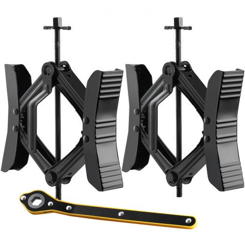 

VEVOR Stabilisateur de Roue de Camping-car en Forme de H, Cale Roue, Clé Intégrée Adapté pour Un Espace de Pneu de 8,9 à 30,5 cm, 2 Jeux, avec Clé à Cliquet et Sac de Rangement pour Caravane, Camions