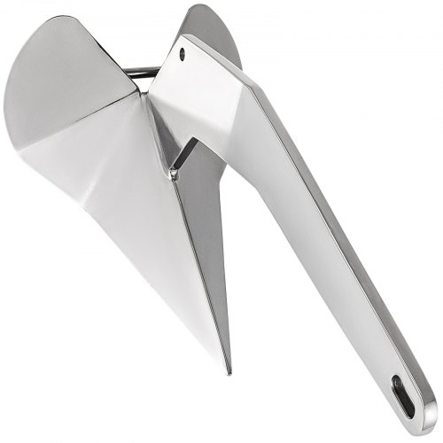 VEVOR Ancre de Bateau de Style Delta, Ancre Nautique pour Les Bateaux 6-10 m, Ancre de Marine Puissance de Maintien Élevée, Ancre en Acier Inoxydable 316 Résistant à la Corrosion, Canot de Sauvetage