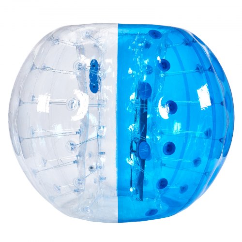 

VEVOR Bulle Gonflable de 1,5 m, Balle Pare Chocs à Bulles en PVC pour Hamster Humain 0,8 mm d'Épaisseur pour Adolescents et Adultes Jeux d'Équipe en Plein Air Jouets Pare-chocs Bleu et Transparent