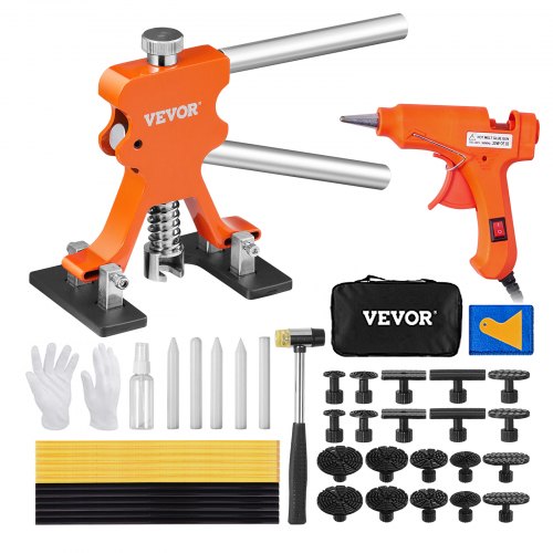 VEVOR Outils de Débosselage sans Peinture 46PCs Kit Débosselage Carrosserie Réparable 0,5-13,5 cm av