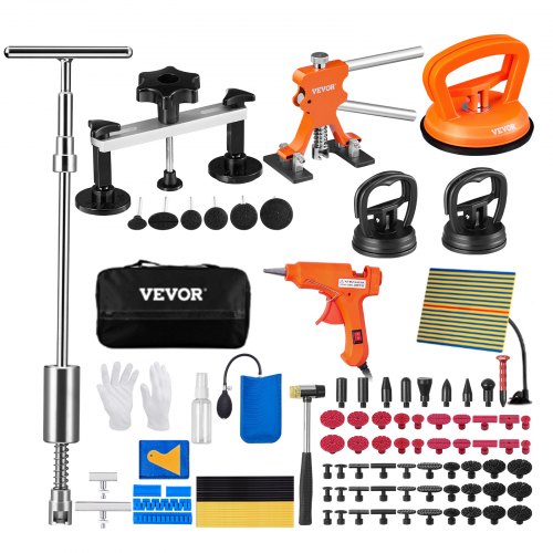 VEVOR Outils de Débosselage sans Peinture 107PCs Kit Débosselage Carrosserie avec Pont Extracteur Do