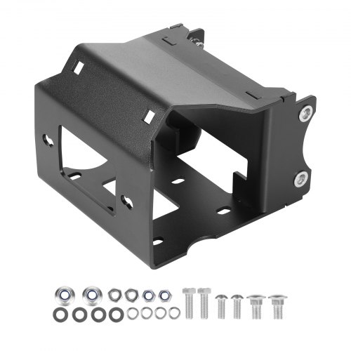 

VEVOR Support de Treuil Remorque, Capacité 907-1633 kg, Plaque de Montage de Treuil de Remorque pour Modèles Polaris Sportsman 2009 et Plus Récents, avec 2 Trous de Fixation, Acier Thermolaqué, Noir