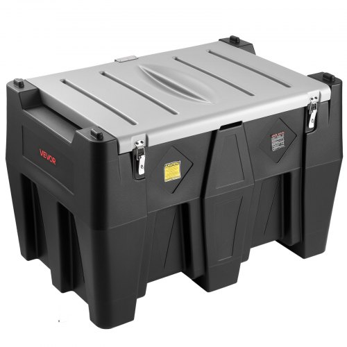 

VEVOR Réservoir Diesel Portable 484,5 L Cuve de Ravitaillement 38 L/min avec Pompe de Transfert Électrique 12 V Tuyau en Caoutchouc 4 m Réservoir de Transfert Diesel pour Transport de Carburant, Noir